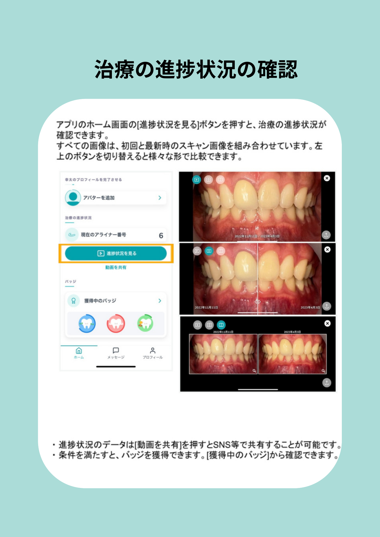 元PDF 8ページ目 治療の進捗状況の確認